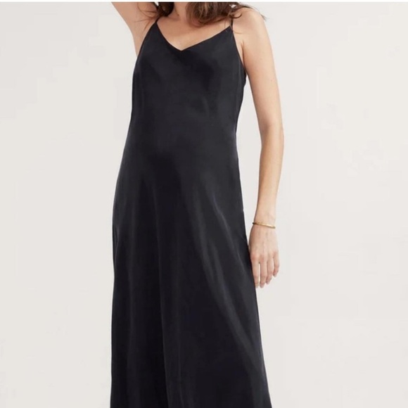 NEW Hatch The Ricky Slip Maternity Dress Size 3 Large Black Maxi Women’s NWT - Picture 2 of 11